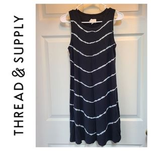Thread and Supply sleeveless tye dye dress